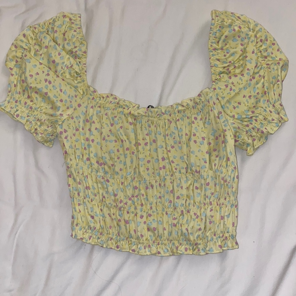 Zara silk crop top
